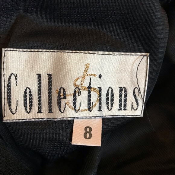 Vintage roaring 20’s black beaded fringed dress - Picture 5 of 5